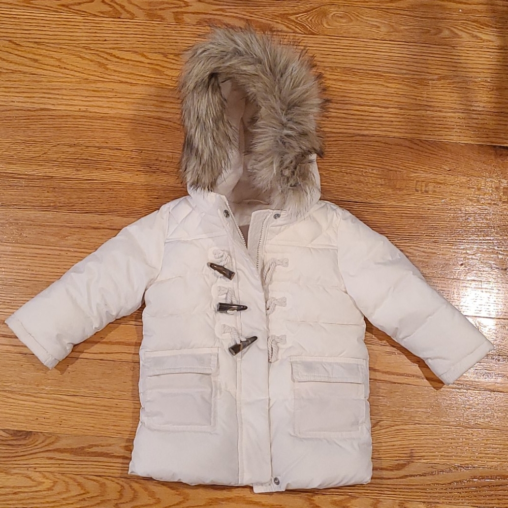 Baby Gap Fur Trimmed Duffle Jacket